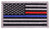 Thin Blue / Red Line US Flag Patch - Hook Back