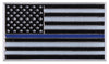 Thin Blue Line Flag Lapel Tie Tack Pin