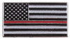 Thin RED Line Flag Lapel Tie Tack Pin