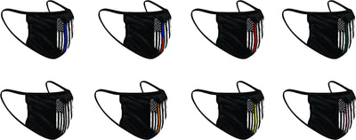 Find Your Line - Tattered American Flag Face Shield