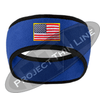 Royal Fleece Headband Black Edging with Full Color American Flag