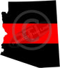 5" Arizona AZ Thin Red Line State Sticker Decal