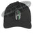 Embroidered Thin GREEN Line Spartan inlayed with the American Flag Flex Fit Fitted Hat
