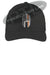 Embroidered Thin ORANGE Line Spartan inlayed with the American Flag Flex Fit Fitted TRUCKER Hat