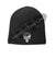 BLACK Thin GREEN Line Skull Punisher Slouch Beanie Hat