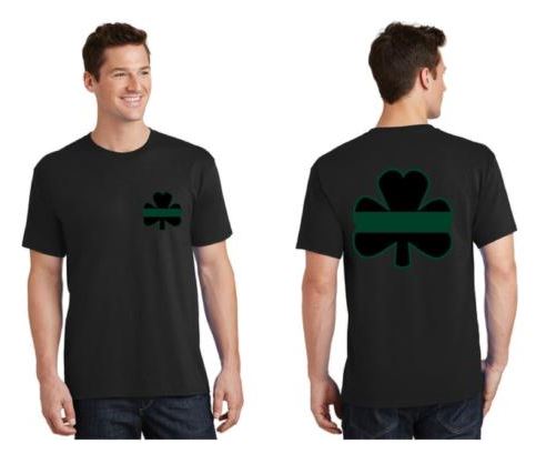 Thin GREEN Line Shamrock Short Sleeve Shirt