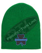 Thin BLUE Line Shamrock Skull Cap