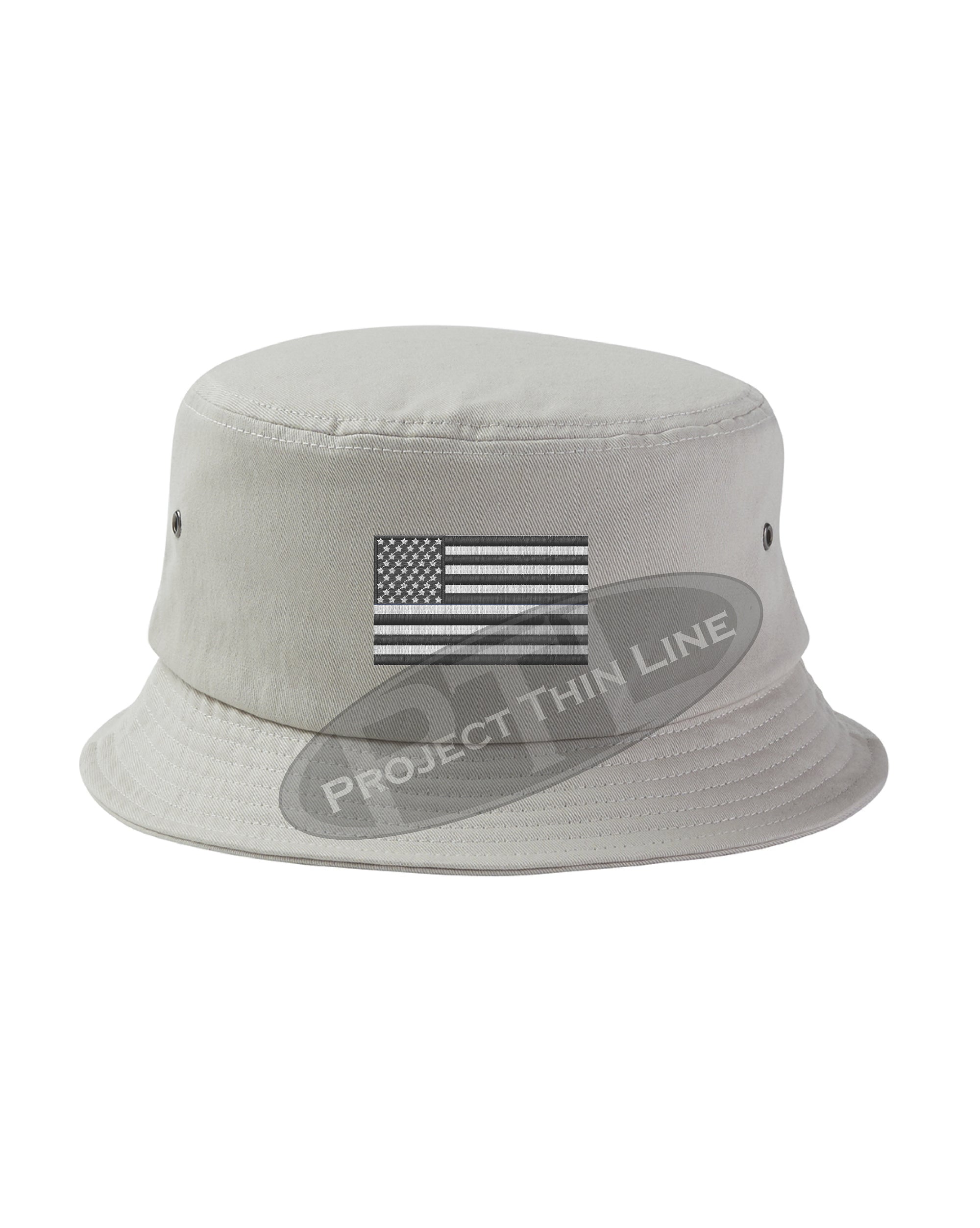 Embroidered TACTICAL American Flag Bucket - Fisherman Hat