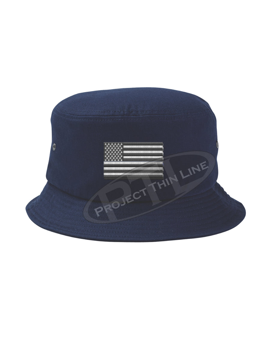 Embroidered TACTICAL American Flag Bucket - Fisherman Hat