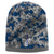 Blue Camouflage embroidered Subdued Thin BLUE Line Punisher Inlayed American FLAG Skull Cap