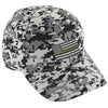 Digital Camo Baseball Hat embroidered Thin Gold Line American Flag