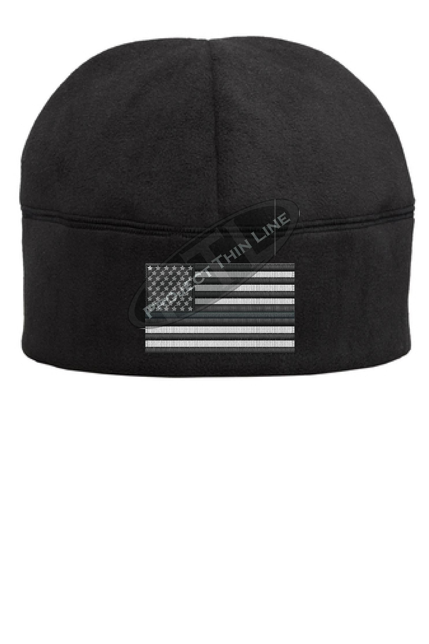 Thin GOLD Line Flag Fleece Beanie