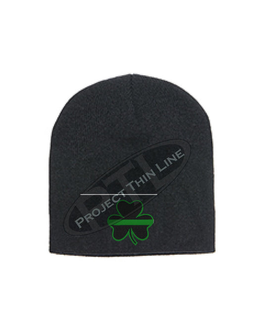 Thin GREEN Line Shamrock Skull Cap