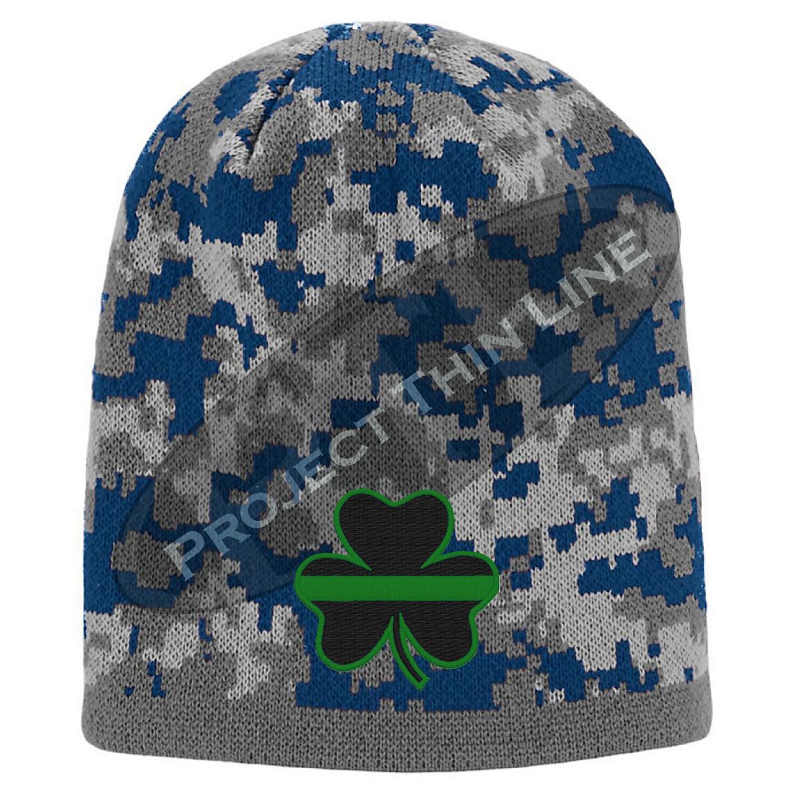 Thin GREEN Line Shamrock Skull Cap