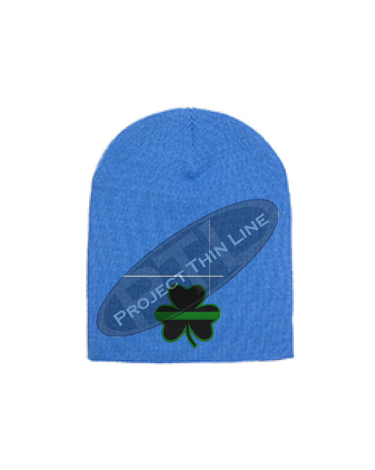 Thin GREEN Line Shamrock Skull Cap