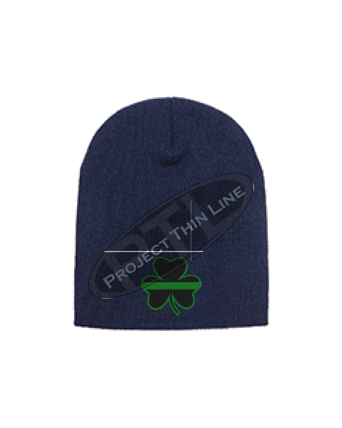 Thin GREEN Line Shamrock Skull Cap