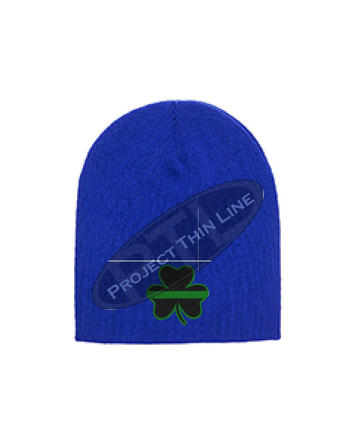 Thin GREEN Line Shamrock Skull Cap