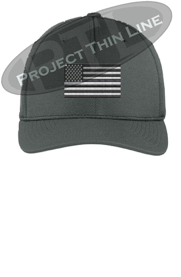Subdued American Flag Flex Fit Baseball Hat
