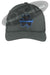 Grey Thin Blue Line Shamrock Clover Flex Fit Hat