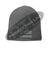 Grey Thin GREEN Line FLAG Slouch Beanie Hat