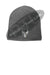 Grey Thin GOLD Line Skull Punisher Slouch Beanie Hat