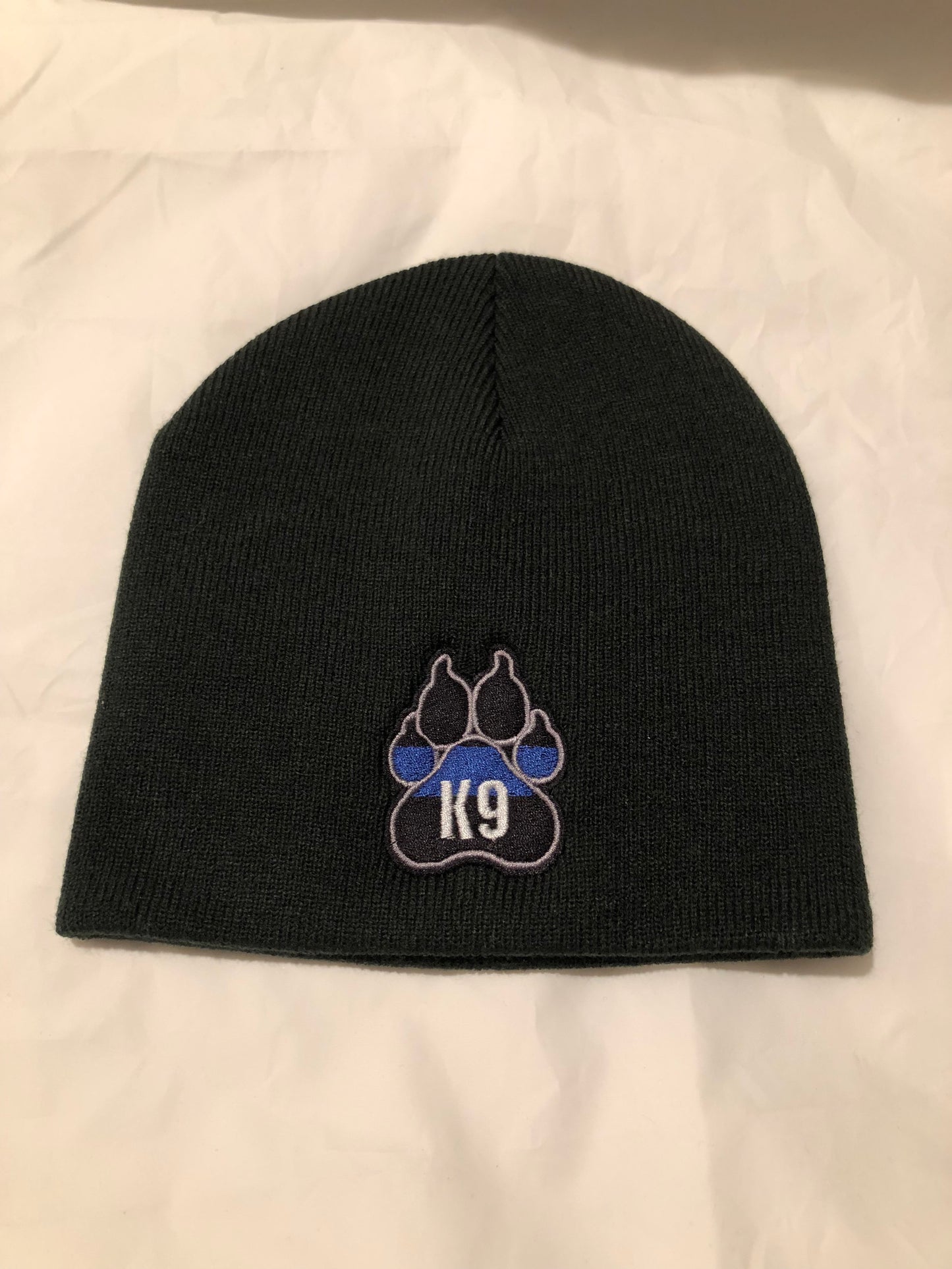 K9 PAW Thin BLUE Line Skull Cap