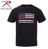 Rothco Kids Thin RED Line US Tattered Flag Short Sleeve T-Shirt