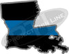 5" Louisiana LA Thin Blue Line State Sticker Decal