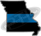 5" Missouri MO  Thin Blue Line State Sticker Decal