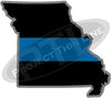 5" Missouri MO  Thin Blue Line State Sticker Decal