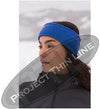 Black Thin BLUE Line American Flag Fleece Headband