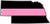 5" Nebraska NE Thin Pink Line Black State Shape Sticker