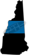 5" New Hampshire NH Thin Blue Line State Sticker Decal