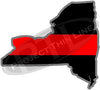 5" New York NY Thin Red Line State Sticker Decal