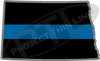 5" North Dakota ND Thin Blue Line State Sticker Decal