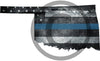5" Oklahoma OK Tattered Thin Blue Line State Sticker Decal