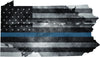 5" Pennsylvania PA Tattered Thin Blue Line State Sticker Decal