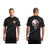 Thin RED Line Punisher Skull inlayed with Tattered Flag Performance Short Sleeve Shirt