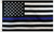 3' x 5' Poly USA Thin Blue Line American Flag