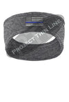 Thin BLUE Line American Flag Fleece Headband