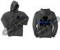 Thin BLUE Line Shamrock Clover Hooded Sweatshirt