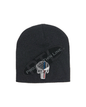 BLACK Thin BLUE / RED Line PUNISHER Skull Beanie Hat Cap