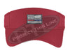 RED Embroidered Thin Blue / Red Line American Flag Visor