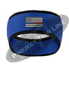 Thin Blue / Red Line American Flag 2 Tone Color Fleece Headband