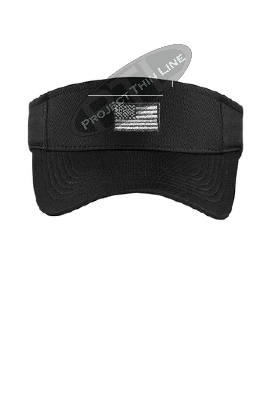 Embroidered Tactical Line Subdued American Flag Visor