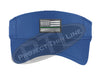 Blue Embroidered Thin Green Line American Flag Visor
