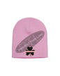 Thin PINK Line Shamrock Skull Cap