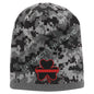 Thin RED Line Shamrock Skull Cap