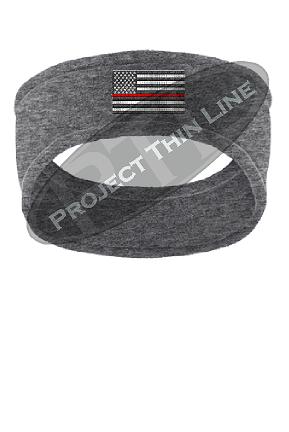 Thin RED Line American Flag Fleece Headband