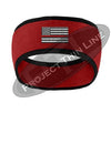 Thin RED Line American Flag 2 Tone Color Fleece Headband